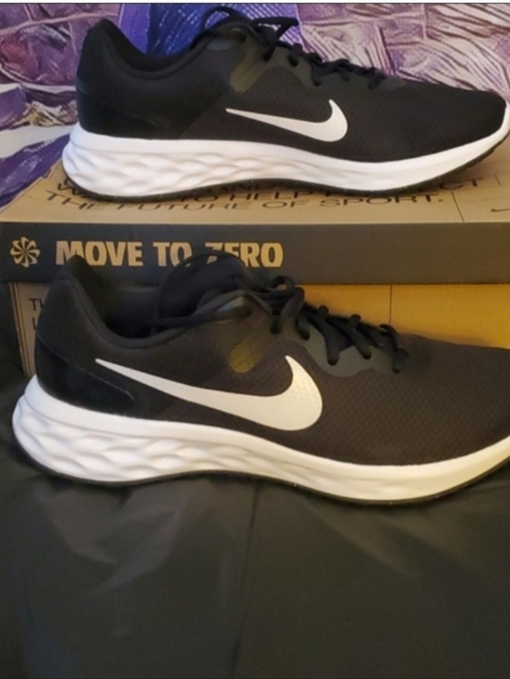 Nike Revolution 6 NN Men's Black White Running Shoes DC3728-003 US Size 14